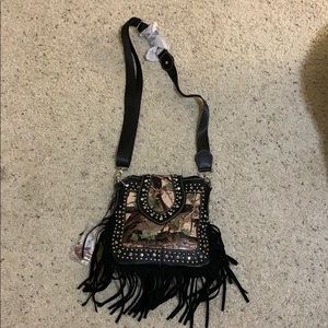 NWT Mountain West Fringe Cross Body Purse